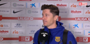 Robert Lewandowski po kapitalnym występie w meczu z Atletico. Robert Lewandowski po kapitalnym występie w meczu z Atletico.